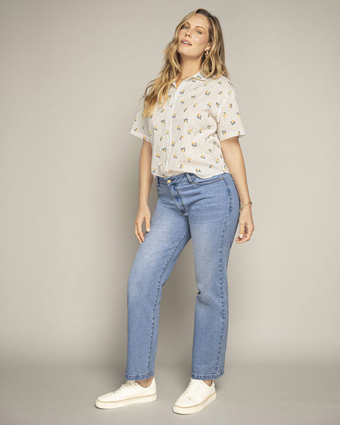 Blusa estampada tela tipo lino#color_145-marfil-estampado