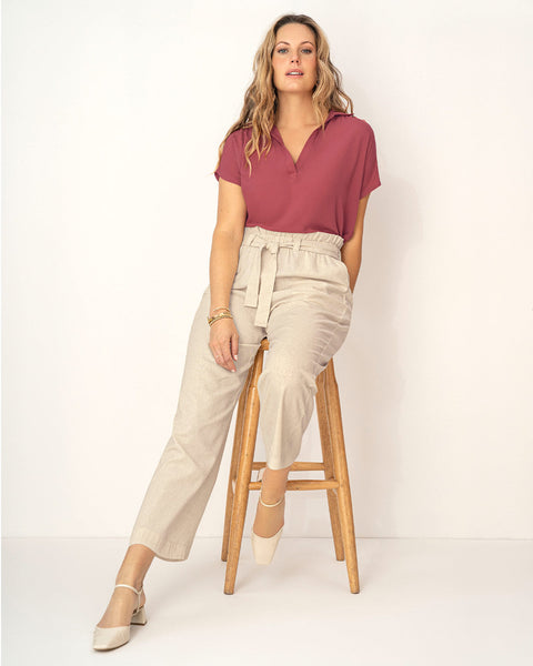Pantalón paperbag#color_084-arena-claro