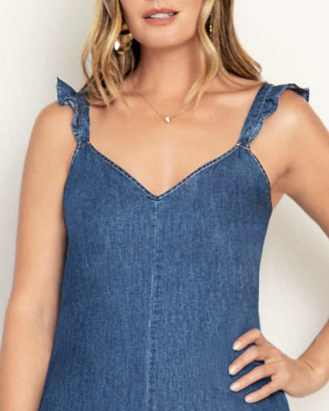Vestido midi tipo denim#color_141-indigo