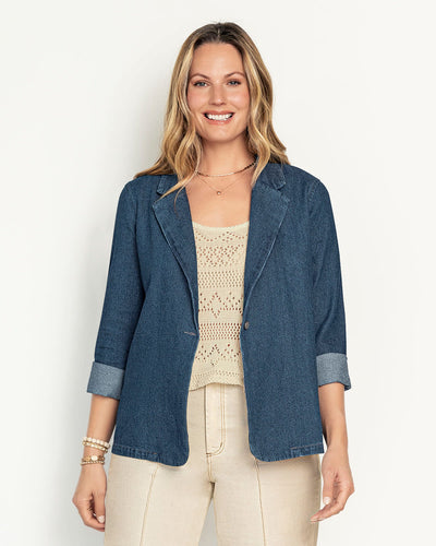 Chaqueta tipo blazer en denim#color_052-azul-medio