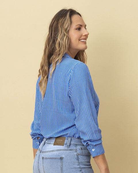 Blusa manga larga de botones#color_146-raya-azule