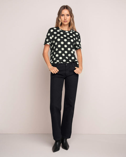 Camiseta manga corta estampada con dobladillo en manga#color_097-polka