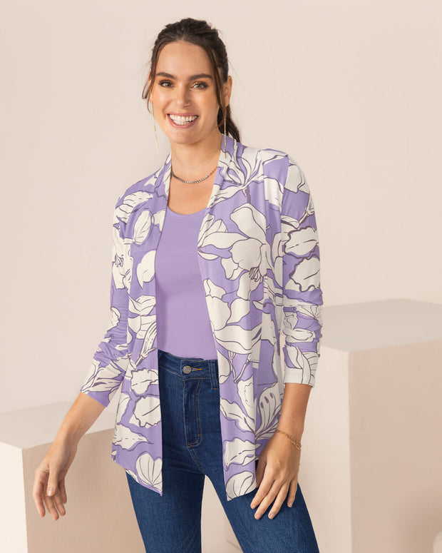 Saquillo estampado de silueta semiajustada