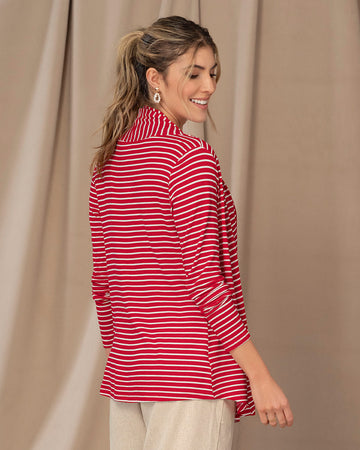 Saquillo estampado de silueta semiajustada#color_183-rayas-rojas