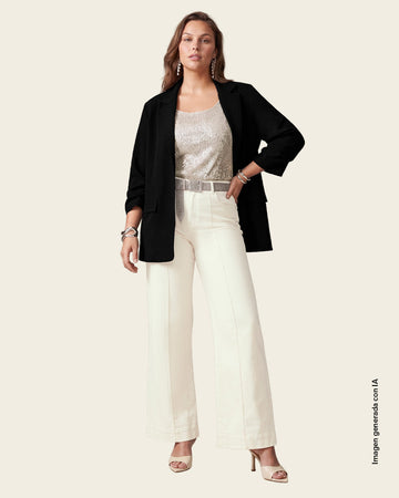 Blazer oversized con botón funcional en frente#color_700-negro