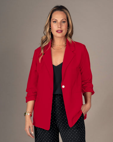 Blazer silueta amplia#color_c35-rojo-oscuro