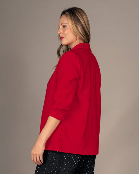 Blazer silueta amplia#color_c35-rojo-oscuro
