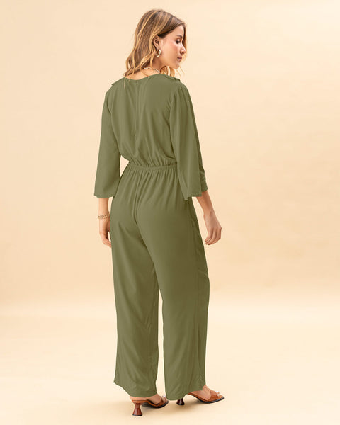 Enterizo largo con bolero en el frente#color_c48-verde