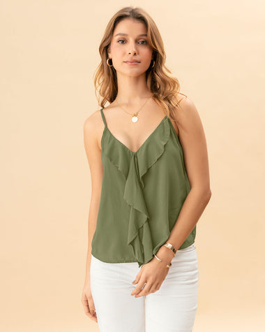Blusa de tiritas con bolero en frente#color_c48-verde