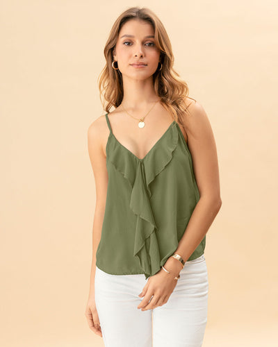 Blusa de tiritas con bolero en frente#color_c48-verde