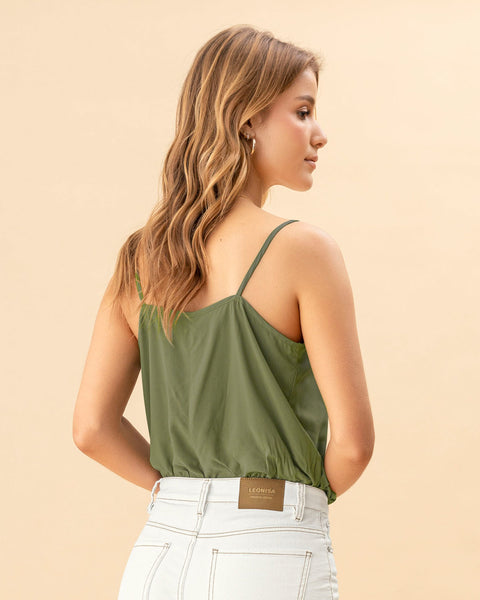 Blusa de tiritas con bolero en frente#color_c48-verde