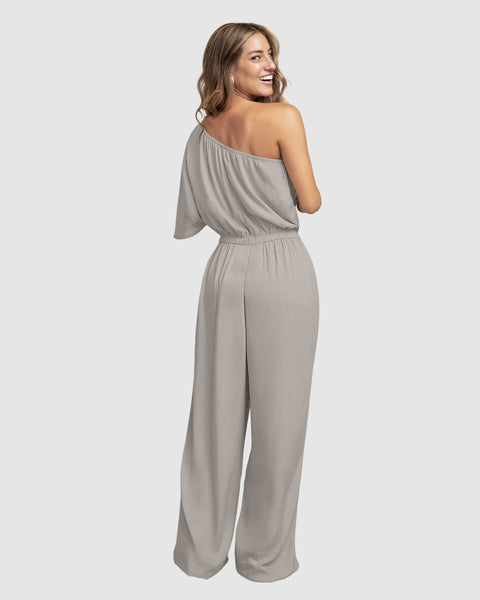 Enterizo largo de un solo hombro#color_c15-gris