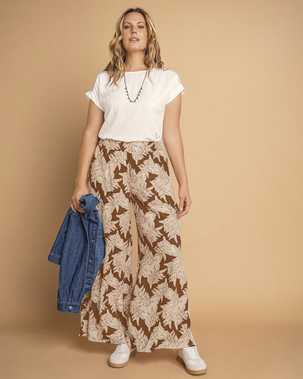 Pantalón amplio estampado