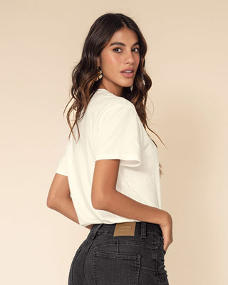 Blusa manga corta con transparencia localizada#color_018-marfil