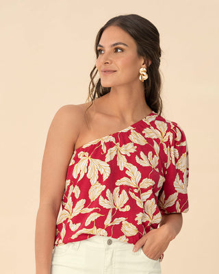 Camiseta asimétrica estampada#color_030-flores