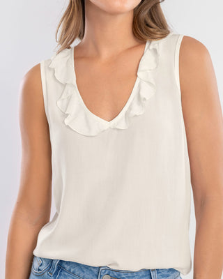 Camiseta manga sisa con bolero en escote#color_000-blanco