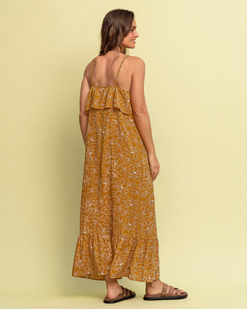 Vestido de tiritas con bolero que rodea todo el escote#color_001-floral