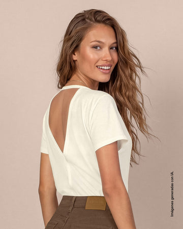 Camiseta con escote en espalda#color_018-marfil