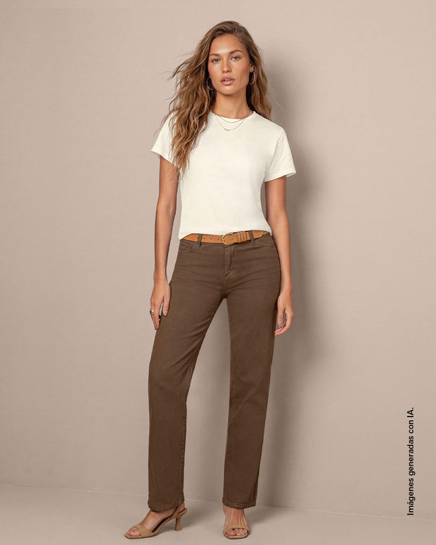 Camiseta con escote en espalda