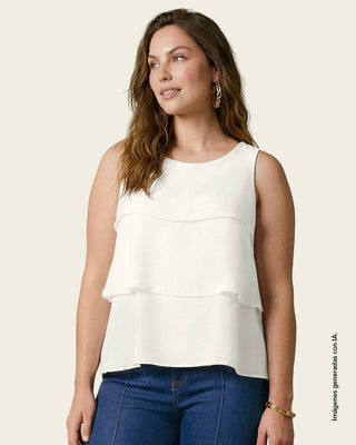 Blusa manga sisa con boleros en frente#color_018-marfil