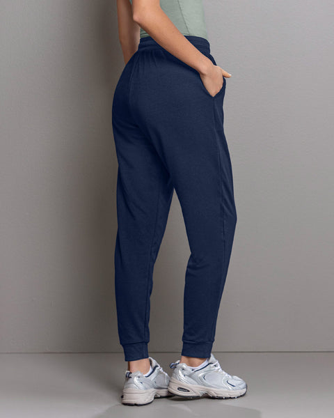 Pantalón largo tipo jogger con bolsillos funcionales#color_c42-azul-oscuro