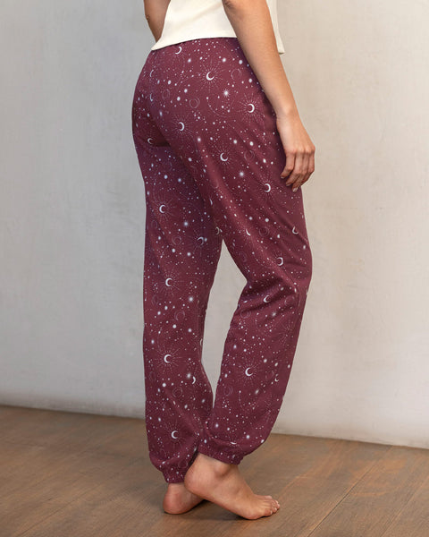 Pantalón largo con elástico en cintura y ruedo#color_173-estrellas