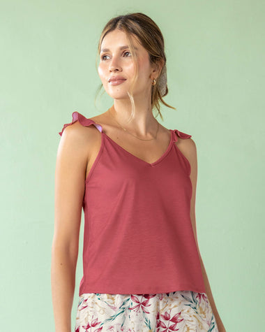 Camiseta con bolero en cargaderas#color_328-rosado