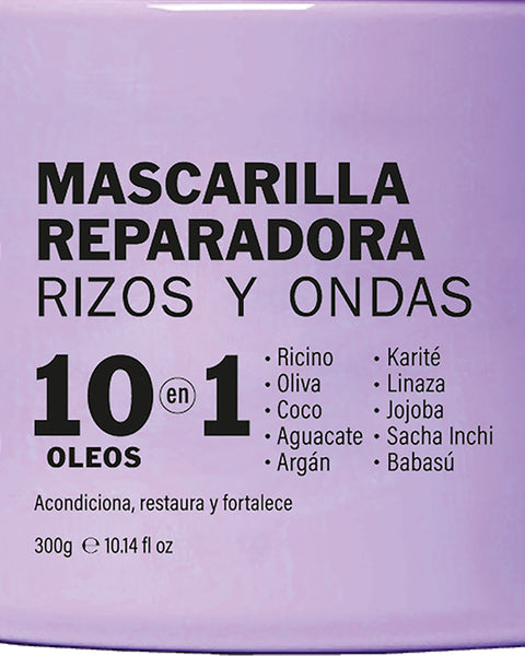 Mascarilla profunda 10 oleos rizos y ondas Fauno 300g#color_rizos