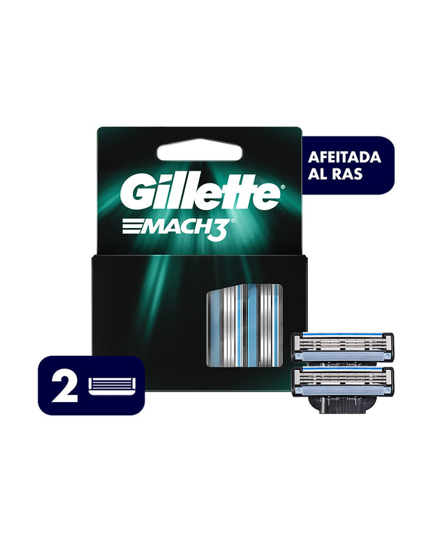 Pack x2 repuestos de afeitar Gillette#color_001-negro