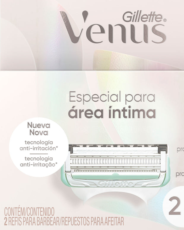 Gillette Venus Especial Para Area Intima Repuestos Para Afeitar 2 Unidades#color_001-venus-intima