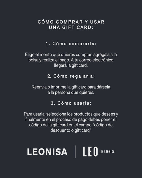 Bono de regalo virtual Leonisa