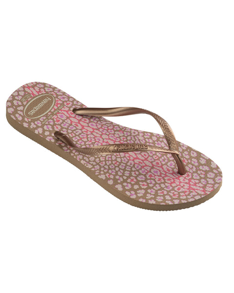 Sandalia Havaianas Slim Animals Femeninas#color_301-rosado