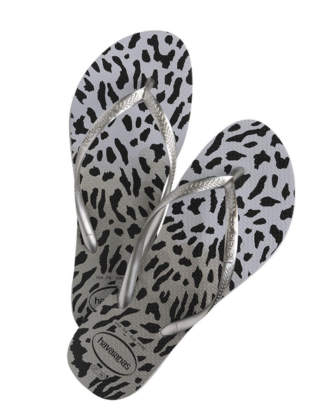 Sandalia Havaianas Slim Animals Femeninas#color_742-gris-estampado