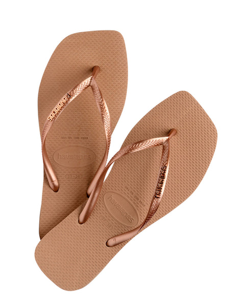 Sandalia Havaianas Square Logo Femeninas#color_127-dorado