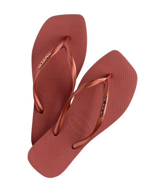 Sandalia Havaianas Square Logo Femeninas#color_185-terracota