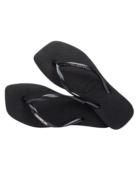 Sandalia Havaianas Square Logo Femeninas#color_700-negro