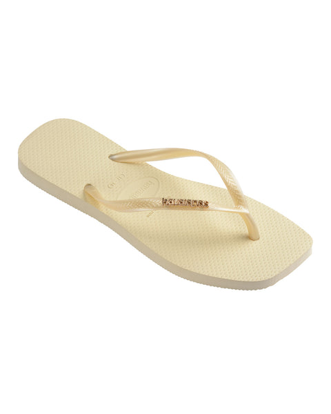 Sandalia Havaianas Square Logo Femeninas#color_806-marfil