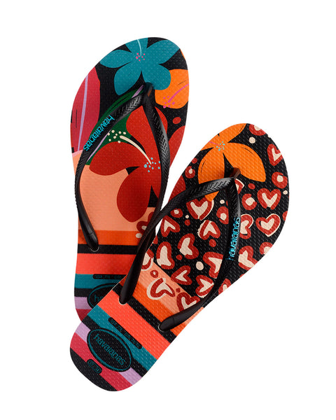 Sandalia Havaianas Slim Patchwork Femeninas#color_145-estampadas