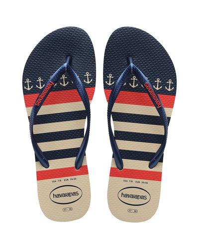 Sandalias Havaianas Slim Nautical Femeninas#color_146-rayas