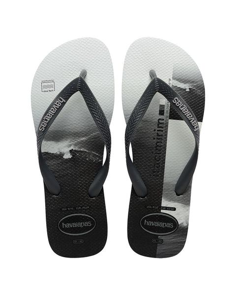 Sandalias Havaianas Top Surfer Masculinas#color_003-estampado-negro