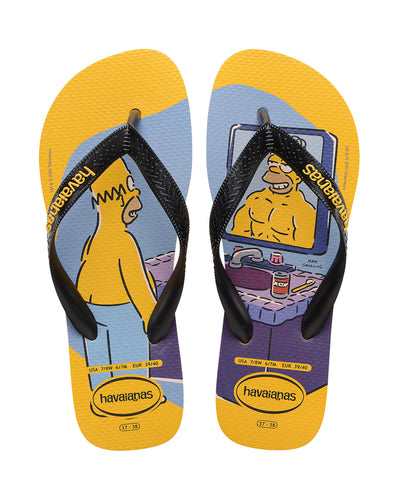 Sandalias Havaianas Unisex Simpsons#color_100-amarillo-estampado
