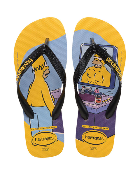 Sandalias Havaianas Unisex Simpsons#color_100-amarillo-estampado