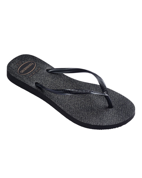 Sandalias Havaianas Femeninas Slim Gloss#color_701-negro