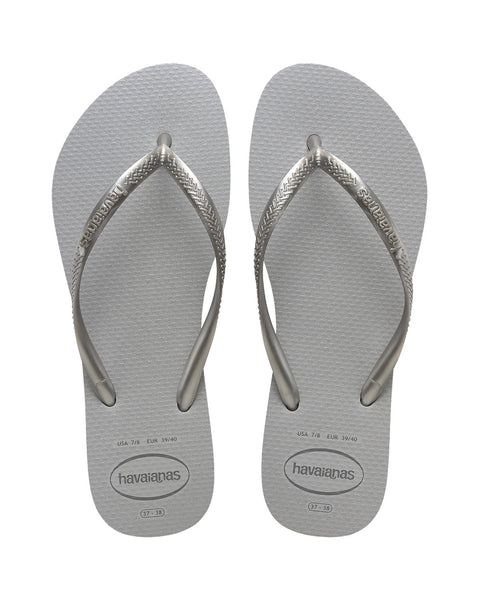 Sandalias Havaianas Femeninas Slim Gloss#color_711-gris