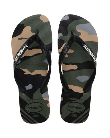 Sandalias Havaianas Top Camu Masculinas#color_617-verde-estampado-militar