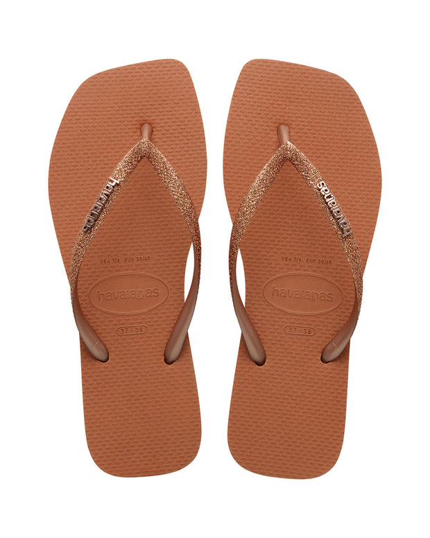 Sandalia Havaianas Slim Square Glitter Femeninas