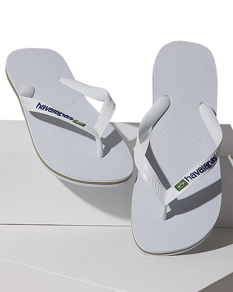 Sandalia Havaianas Logo Masculinas#color_000-blanco