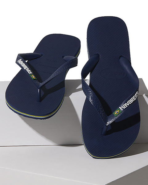 Sandalia Havaianas Logo Masculinas#color_547-azul-oscuro