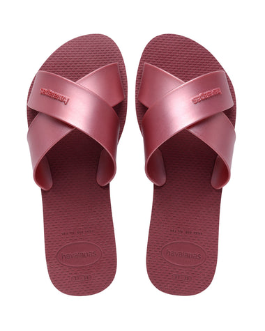 Sandalias Havaianas Femeninas Aqua#color_349-vino