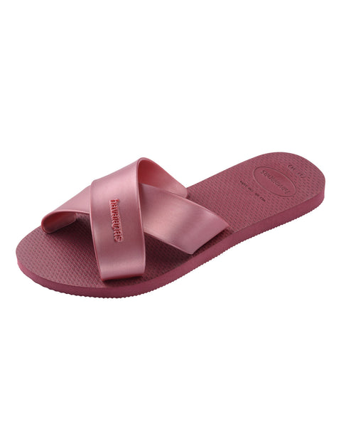 Sandalias Havaianas Femeninas Aqua#color_349-vino